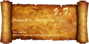 Vasvári Terézia névjegykártya