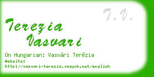 terezia vasvari business card